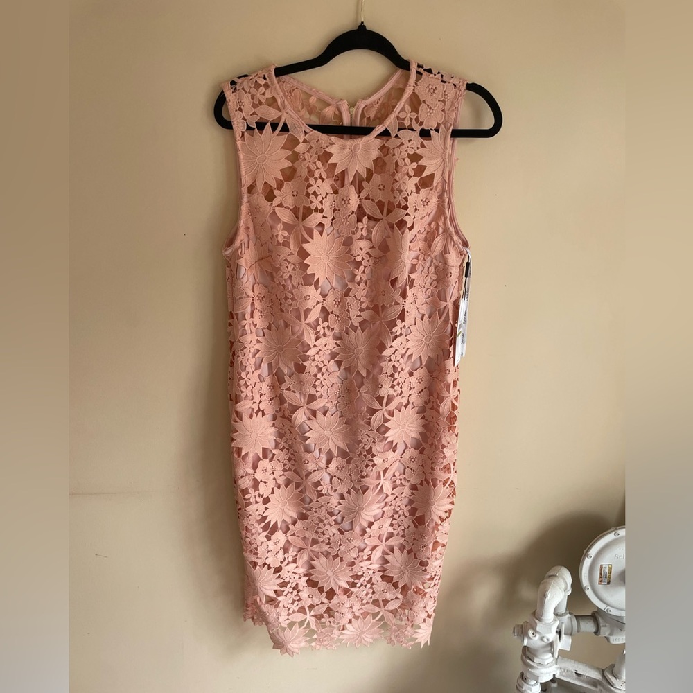 Calvin Klein Pink Lace Dress